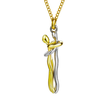 Gold Hug Necklace – Elegant Embrace, Symbol of Love & Comfort For Gifting