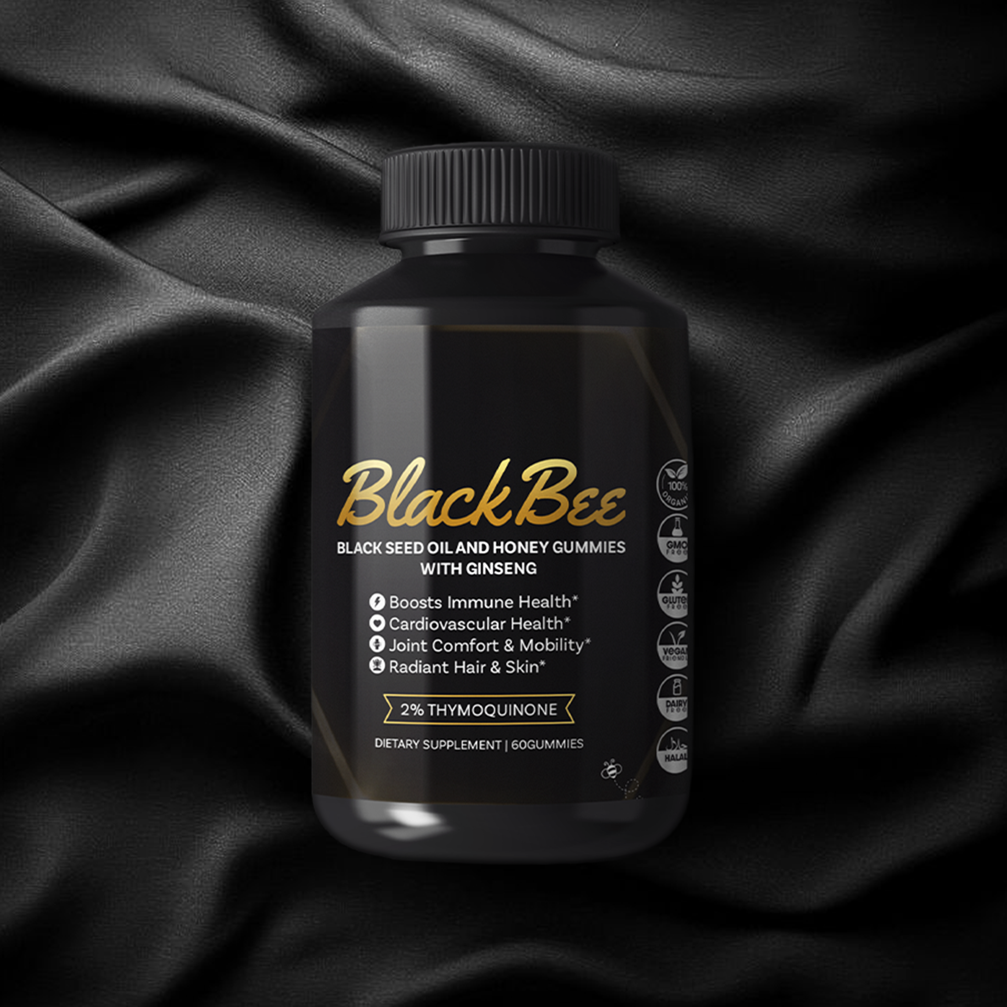 Black Seed Oil and Honey Gummies with Ginseng